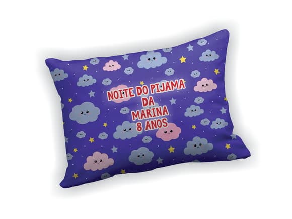 Almofada 18x28cm Personalizada Festa Pijama