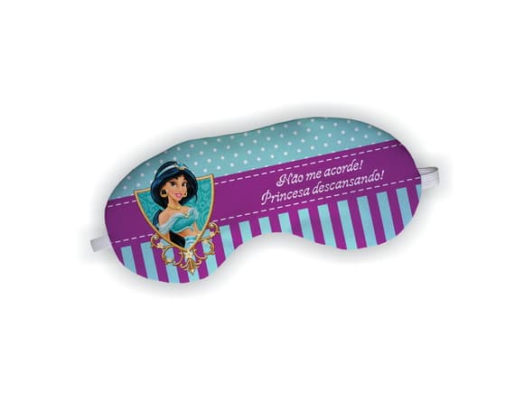 Lembrancinha Máscara Dormir Personalizada Princesa Jasmine