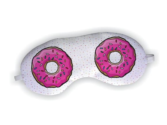 Lembrancinha Mascara Dormir Aniversario Donuts