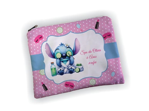 Necessaire 19x13cm Personalizada Stitch Spa