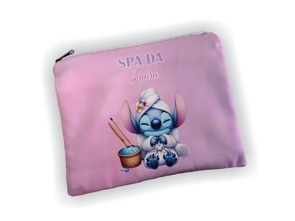Necessaire 19x13cm Personalizada Stitch Spa
