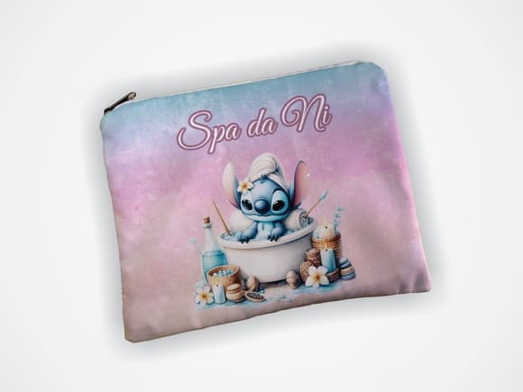 Necessaire 19x13cm Personalizada Stitch Spa