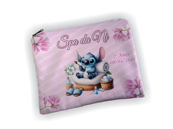 Necessaire 19x13cm Personalizada Stitch Spa
