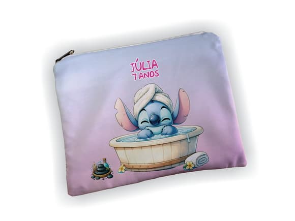 Necessaire 19x13cm Personalizada Stitch Spa