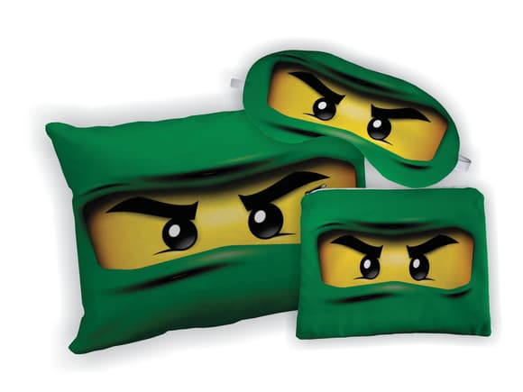 Kit Almofada 18x28 + Mascara + Nécessaire Ninjago
