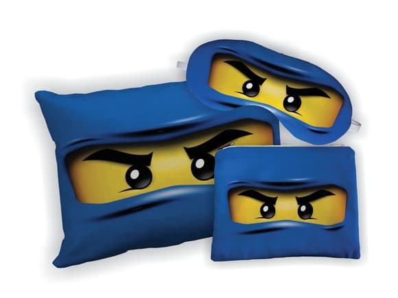 Kit Almofada 18x28 + Mascara + Nécessaire Ninjago