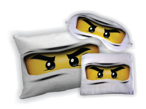 Kit Almofada 18x28 + Mascara + Nécessaire Ninjago