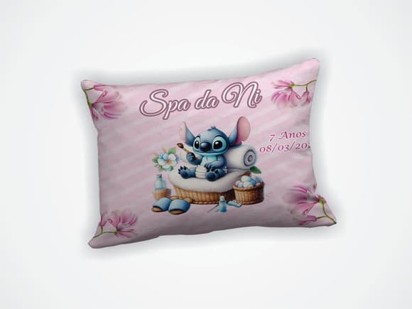 Almofada 18x28cm Personalizada Stitch Spa