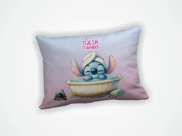 Almofada 18x28cm Personalizada Stitch Spa