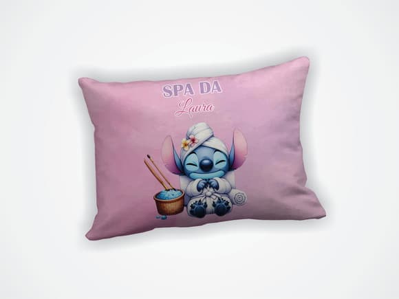 Almofada 18x28cm Personalizada Stitch Spa