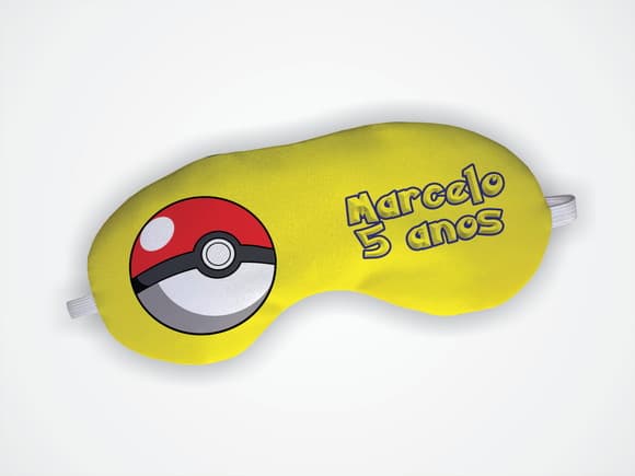 Lembrancinha Mascara de Dormir Pokemon