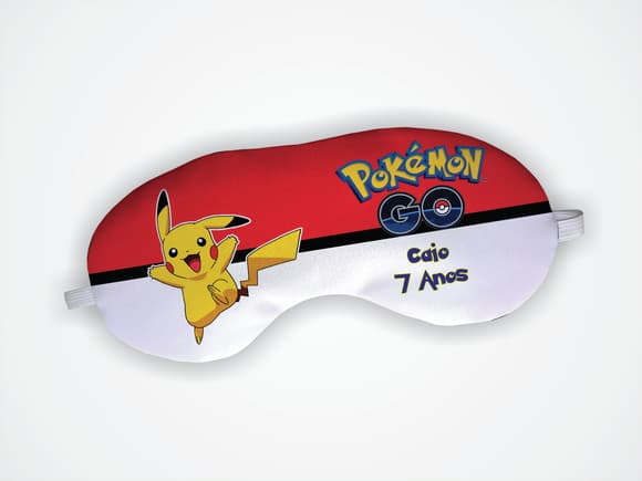 Lembrancinha Mascara de Dormir Pokemon