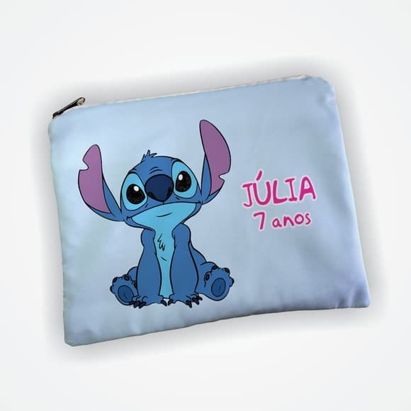 Lembrancinha Necessaire 19x13cm Personalizada Stitch