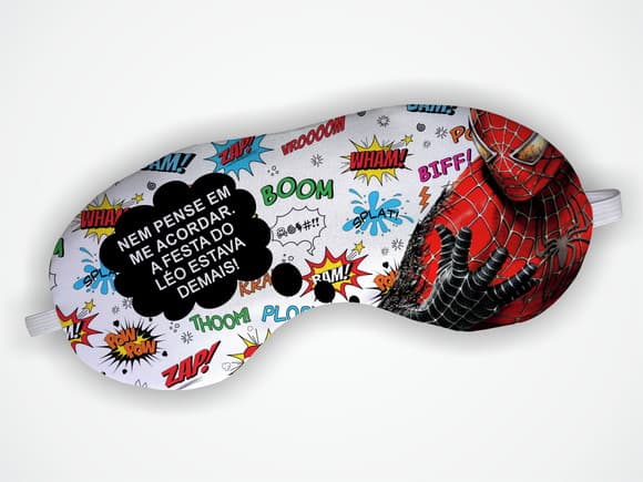 Máscara Dormir Super Heróis Homem Aranha