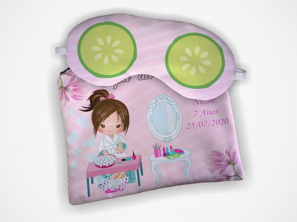 Lembrancinha Kit Necessaire + Mascara Menina Spa