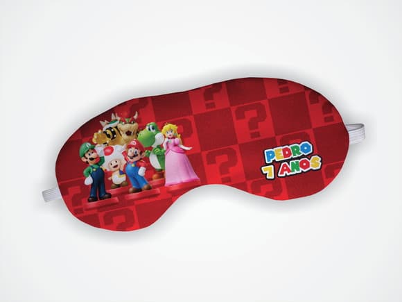 Máscara Dormir Super Mario Luigi