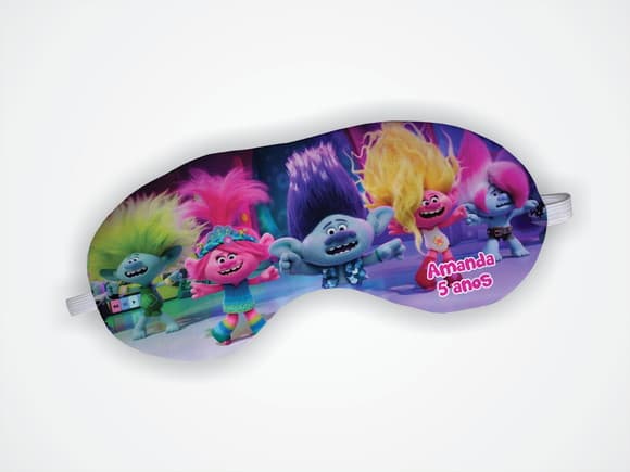 Mascara Dormir Personalizada Trolls