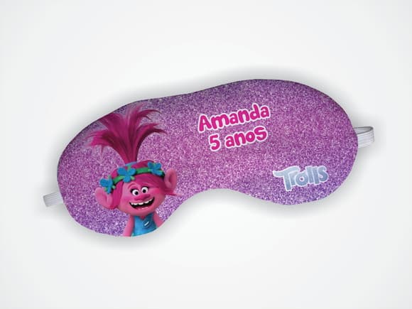 Mascara Dormir Personalizada Trolls