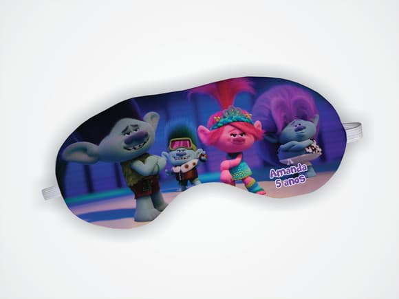 Mascara Dormir Personalizada Trolls