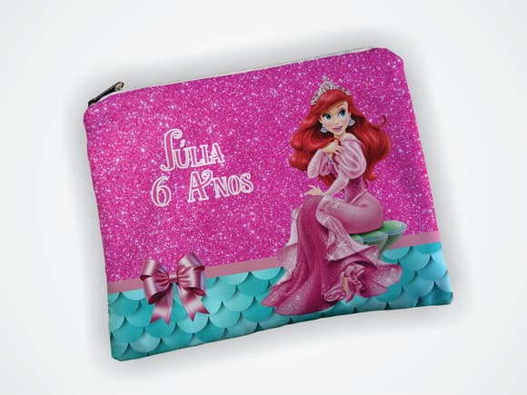 Necessaire Personalizada Sereia Ariel