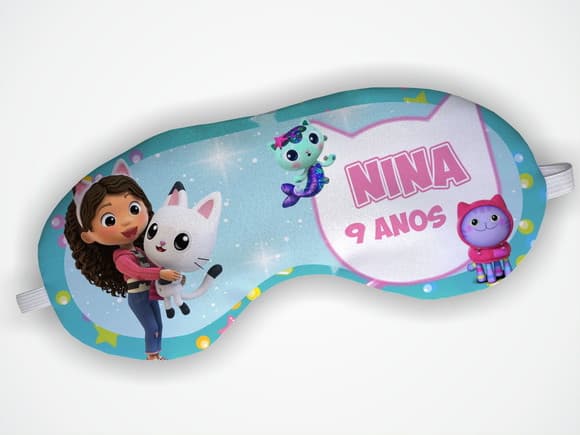 Mascara de Dormir Personalizada a Casa Mágica da Gabby