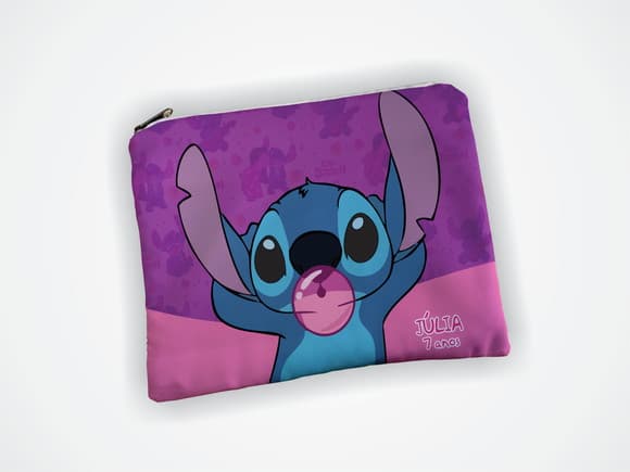 Necessaire 19x13cm Personalizada Stitch