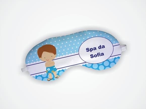 Máscara Dormir Personalizada Spa Pepino