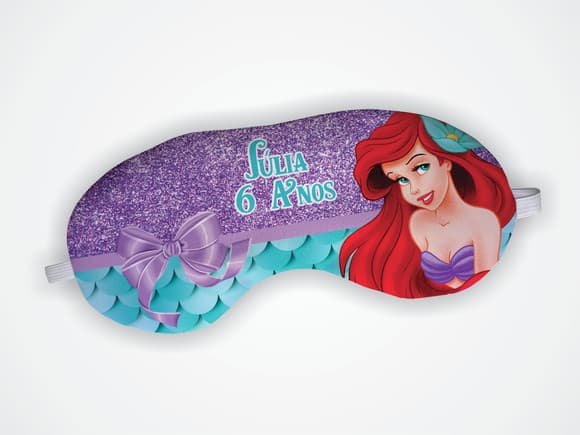 Mascara Dormir Personalizada Sereia Ariel