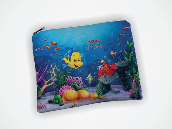 Necessaire Personalizada Sereia Ariel