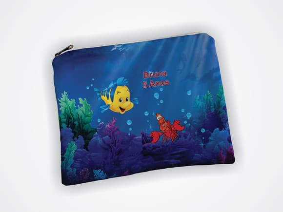 Necessaire Personalizada Sereia Ariel