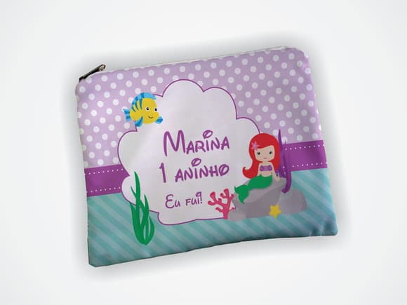 Necessaire Personalizada Sereia Ariel