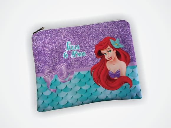 Necessaire Personalizada Sereia Ariel