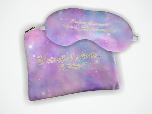Kit Personalizado Necessaire + Mascara Galaxia
