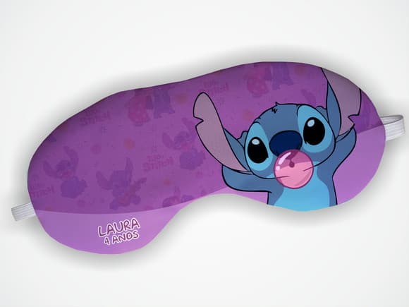 Lembrancinha Mascara de Dormir Personalizada Stitch