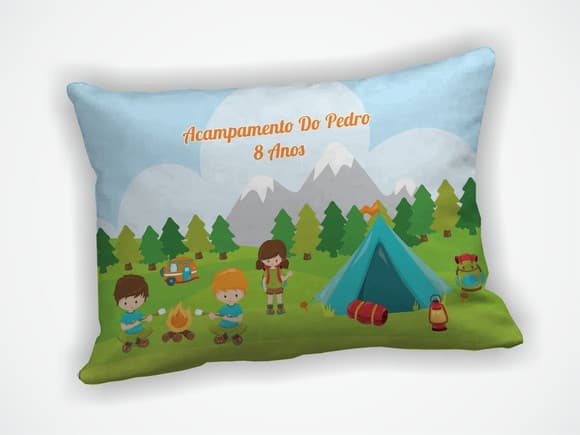Almofada 18x28cm Personalizada Acampamento