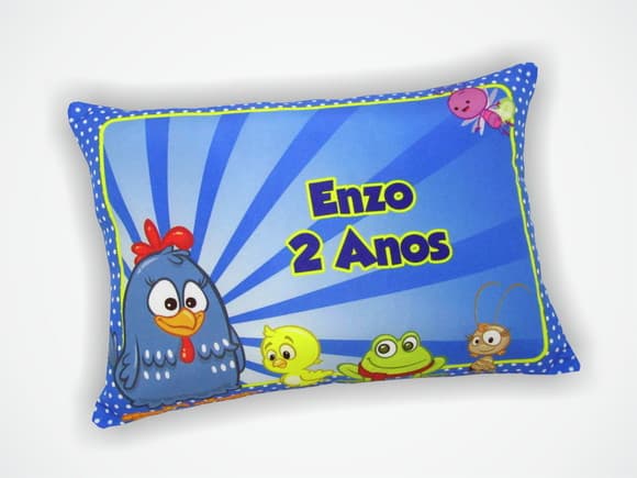 Almofada 18x28cm Personalizada Galinha Pintadinha