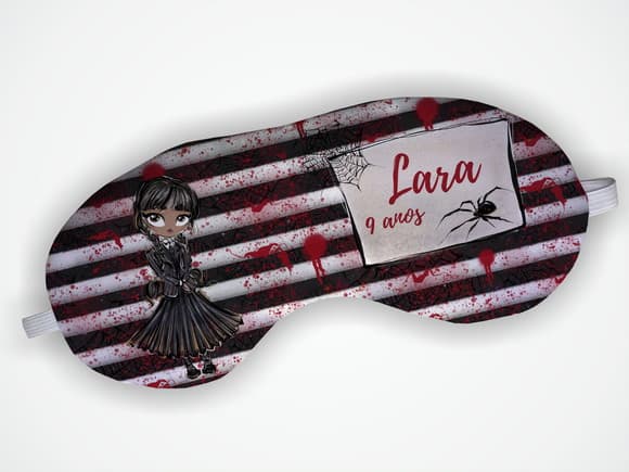 Mascara Dormir Personalizada Wandinha