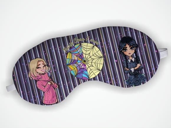 Mascara Dormir Personalizada Wandinha