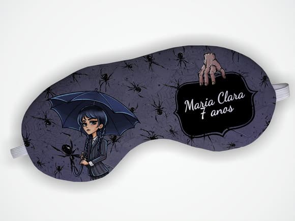 Mascara Dormir Personalizada Wandinha