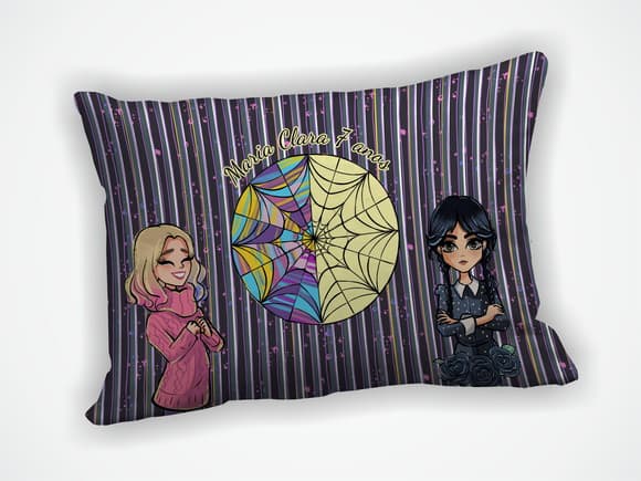 Almofada 18x28cm Personalizada Wandinha