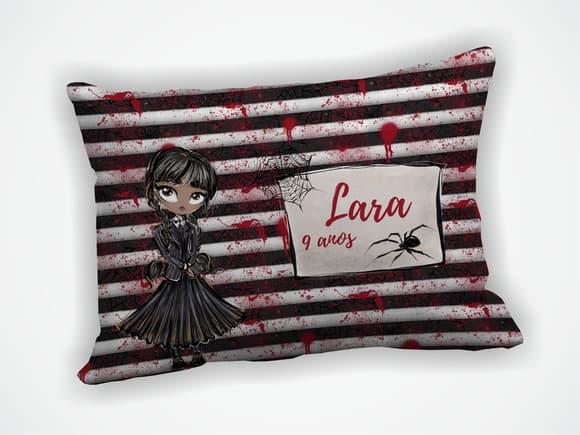 Almofada 18x28cm Personalizada Wandinha