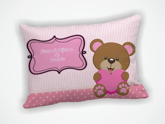 Almofada 18x28cm Personalizada Ursinha
