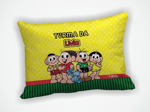Almofada 18x28cm Personalizada Turma da Monica
