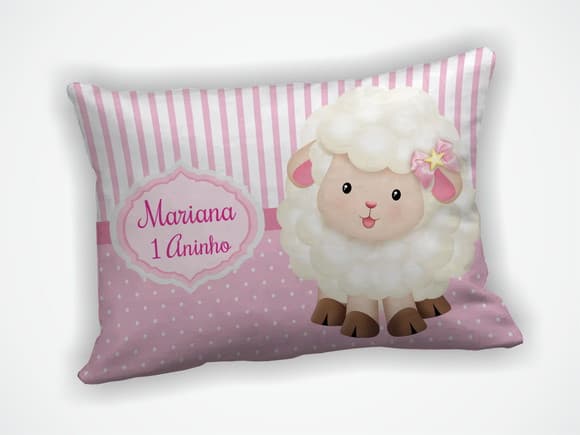 Almofada 18x28cm Personalizada Ovelha