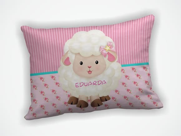 Almofada 18x28cm Personalizada Ovelha