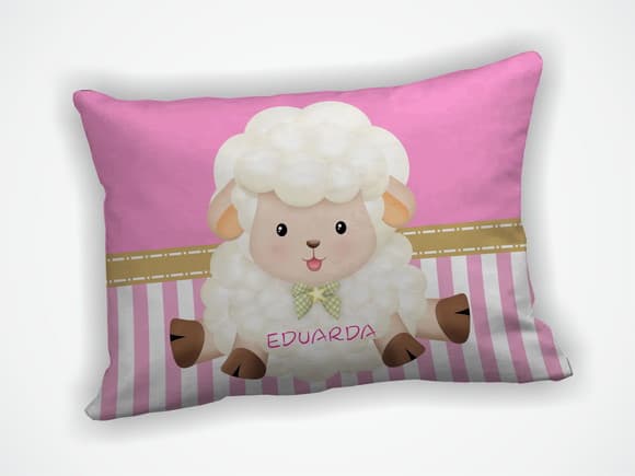Almofada 18x28cm Personalizada Ovelha