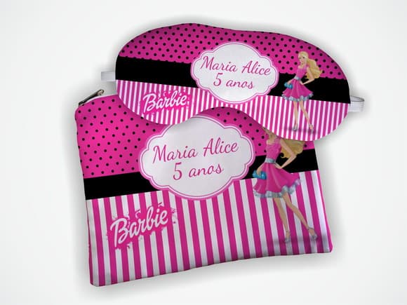 Kit Necessaire + Mascara de Dormir Barbie