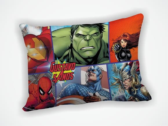 Almofada 18x28cm Personalizada Super Heróis