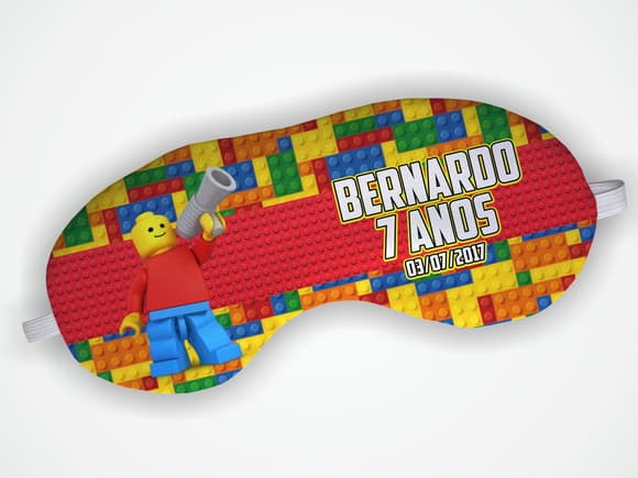Mascara Dormir Personalizada Lego