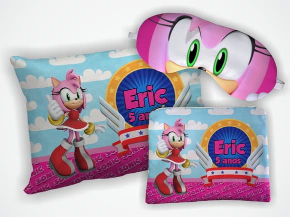 Kit Almofada 18x28cm+ Mascara + Nécessaire Sonic